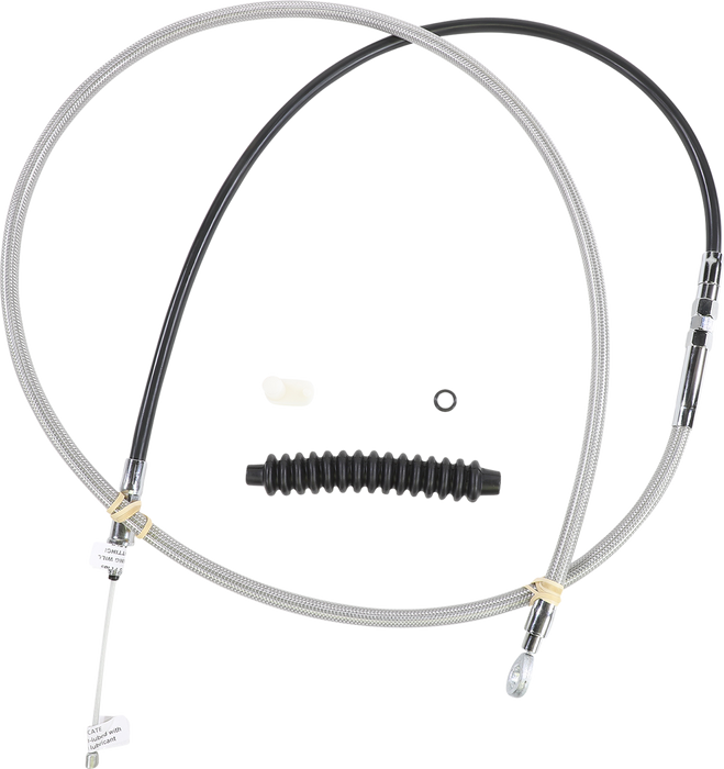 High-Efficiency Braided Stainless Steel Clutch Cable - 76"