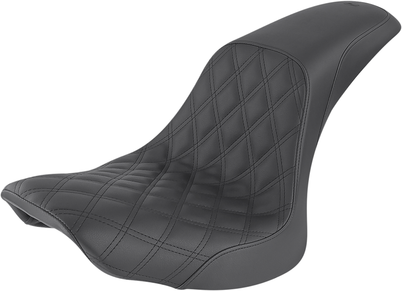 Profiler Seat - Front Lattice/Rear Smooth - Black - FLSTC '06-'17