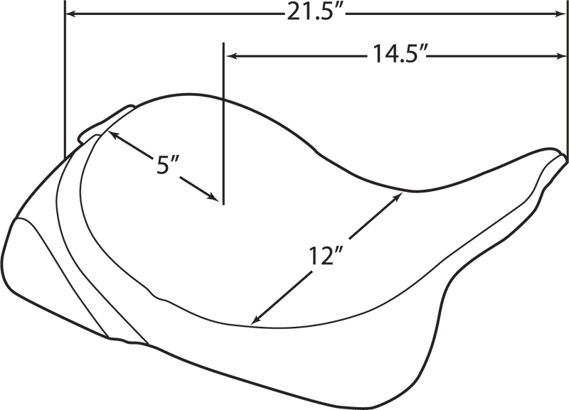Solo Seat - Mild Stitched - Driver Backrest - FL '08-'25