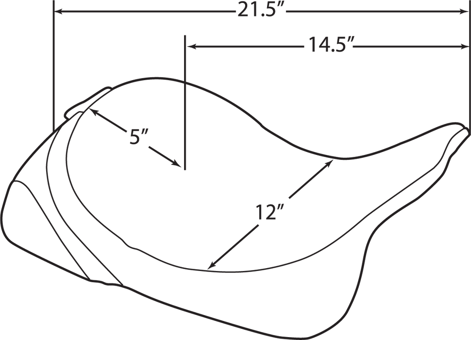 Solo Seat - Mild Stitched - Driver Backrest - FL '08-'25