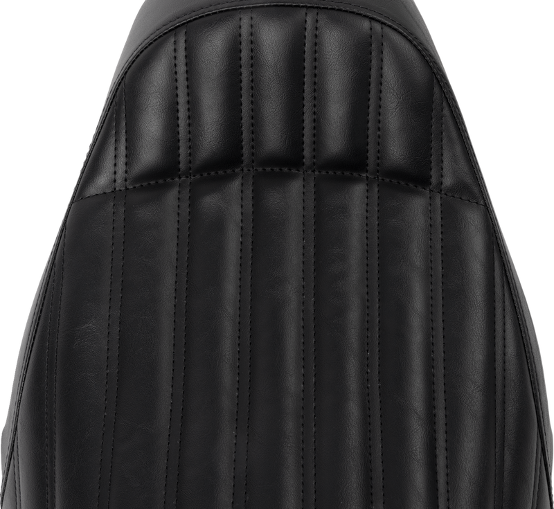Knuckle Solo Seat - Ribbed - Black - FL '08-'24