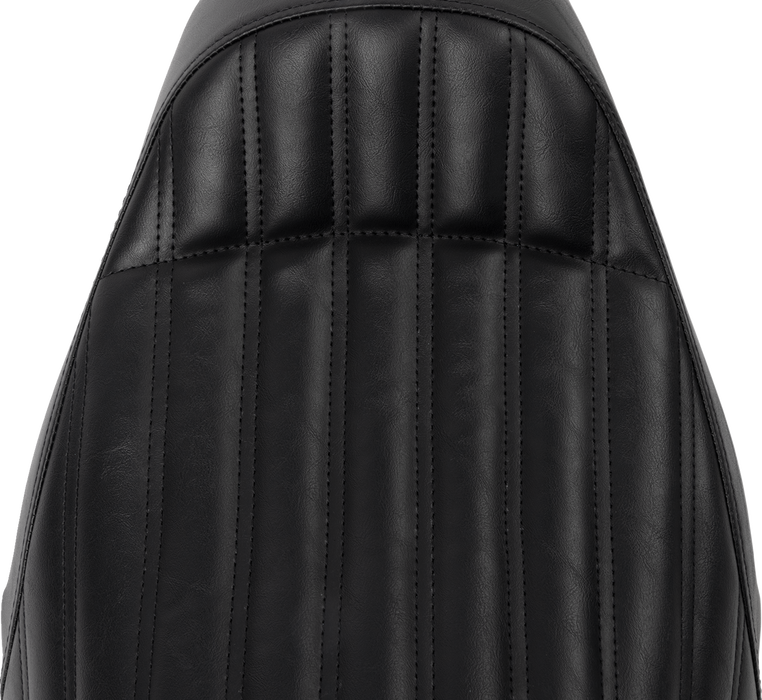 Knuckle Solo Seat - Ribbed - Black - FL '08-'24