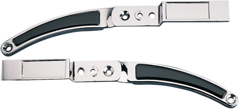 Rear Fender Strut - Stock-Style - Chrome/Black - XL