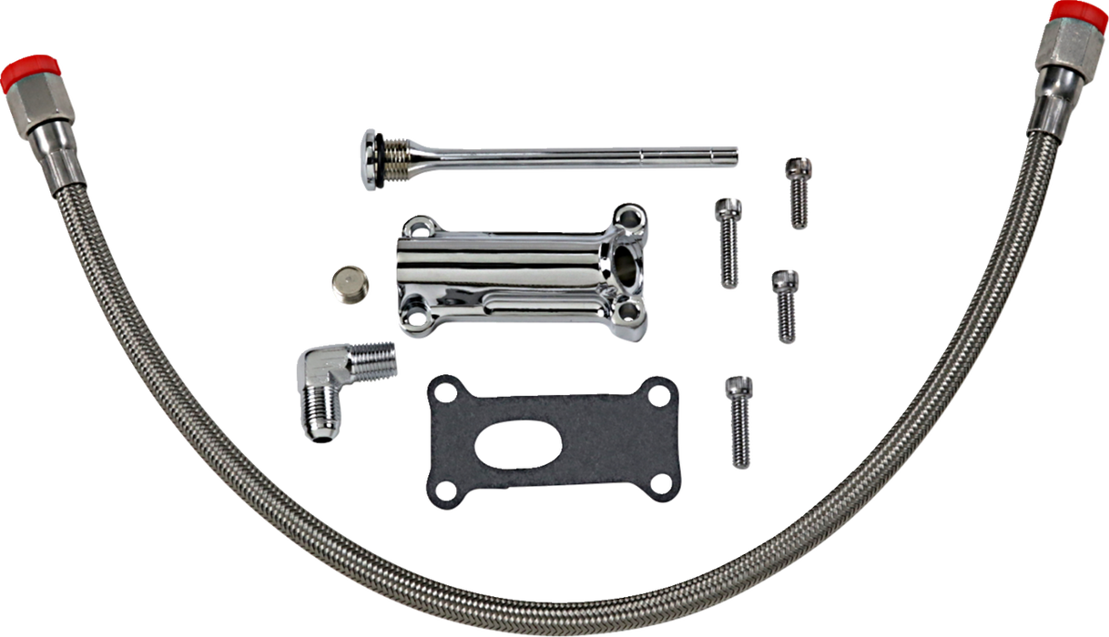 Engine Oil Spout Kit - Chrome - 02'-06' Touring