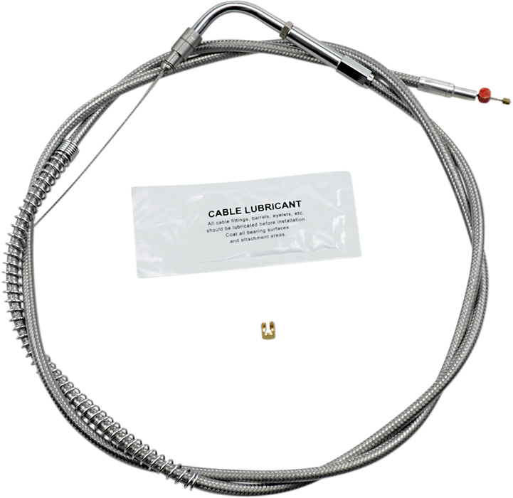 Stainless Steel Throttle Cable - +8" - '96-'01 Touring