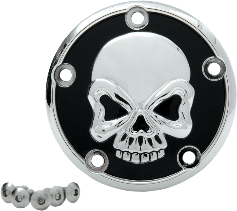 Skull Points Cover - Chrome - 5 Hole