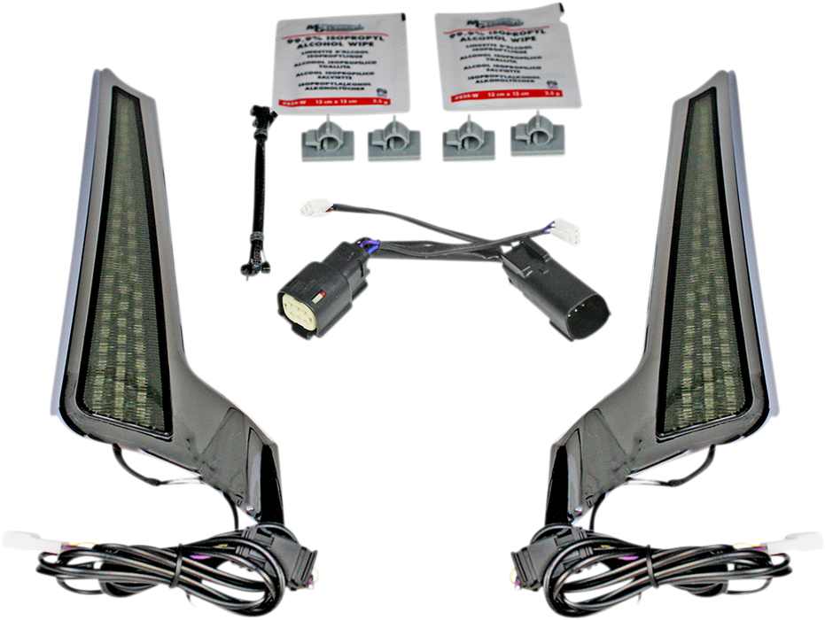 Fascia LED Light Panels - Chrome/Smoke