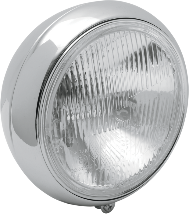 7" Smooth Headlight - FLST - Black