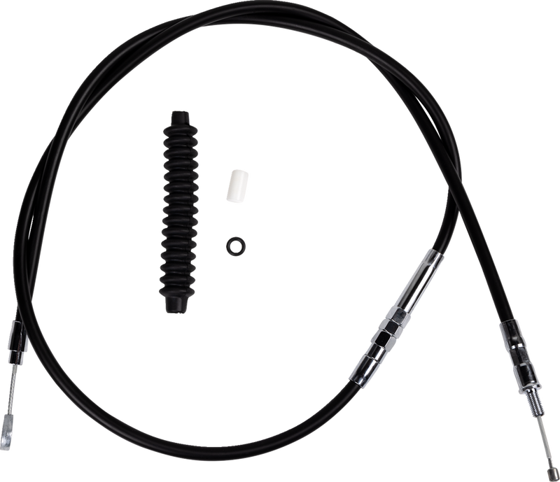 High-Efficiency Black Vinyl Clutch Cable - 60-5/8"