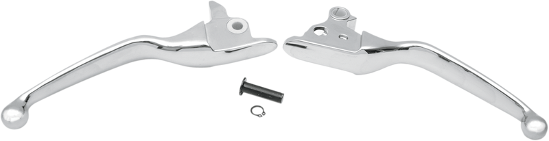 Wide Blade Lever Set - Chrome