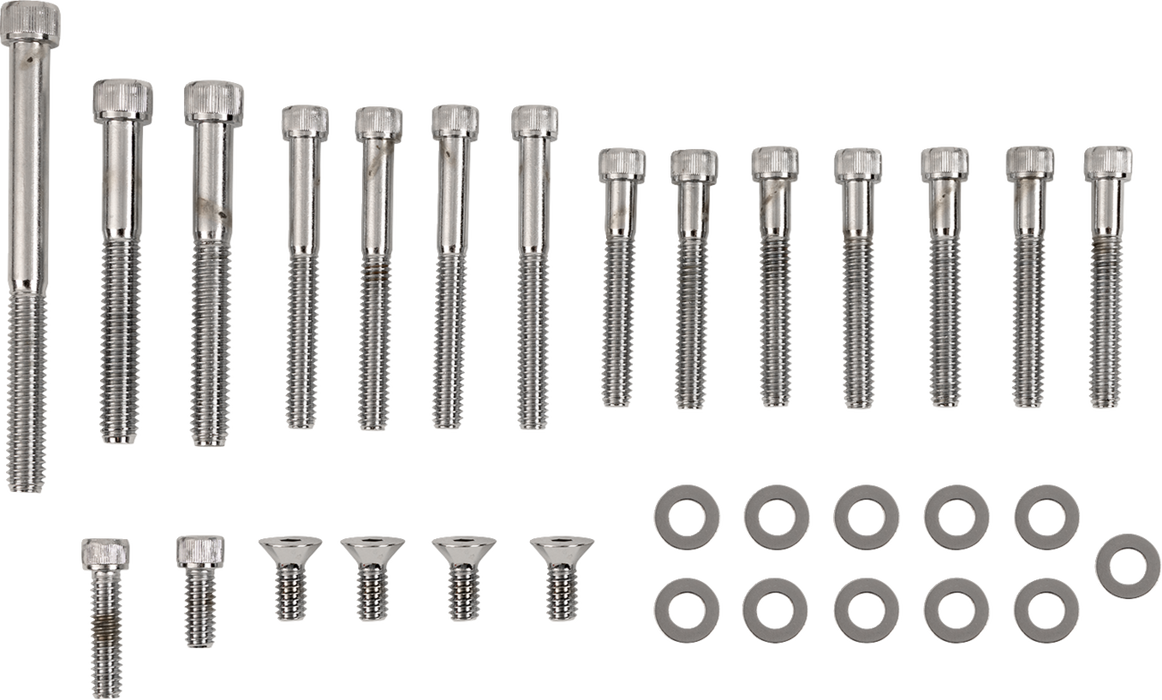 Bolt Set - Left Side Primary Cover/Crank/Shifter - Smooth