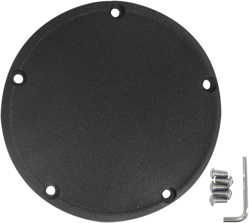 Derby Cover - Wrinkle Black - 5 Hole - '99-'18 Big Twin