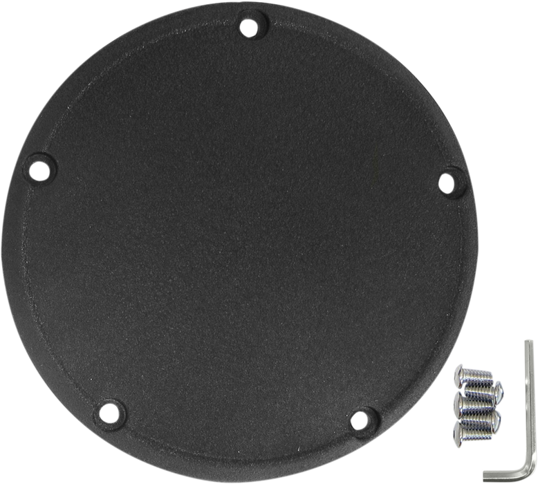 Derby Cover - Wrinkle Black - 5 Hole - '99-'18 Big Twin