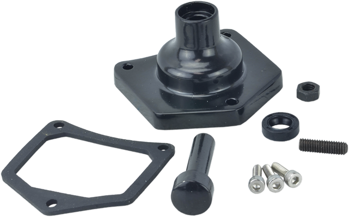 End Cover - Solenoid/Starter Button - Gloss Black
