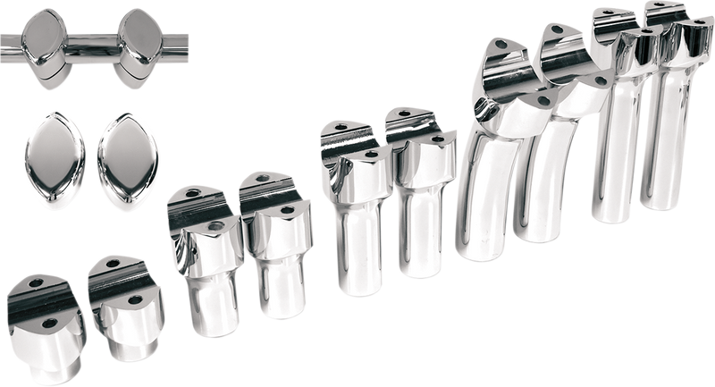 Big Buffalo Handlebar Risers - 4" - Chrome