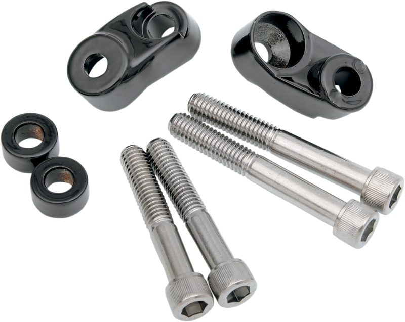 Turn Signal Mount Kit - 39 mm/49 mm - Gloss Black