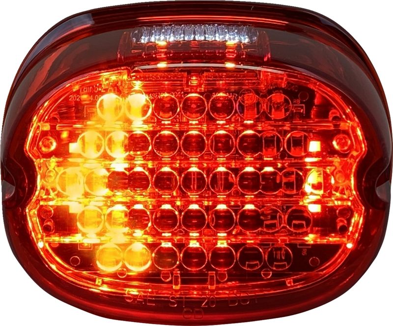 Taillight w/ Integrated Turn Signal - Top Window - Red Lens