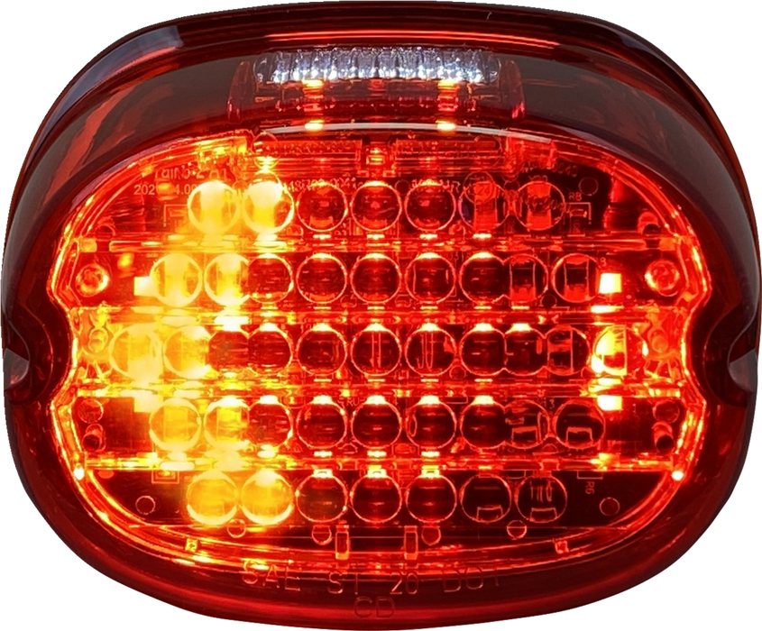 Taillight w/ Integrated Turn Signal - Top Window - Red Lens