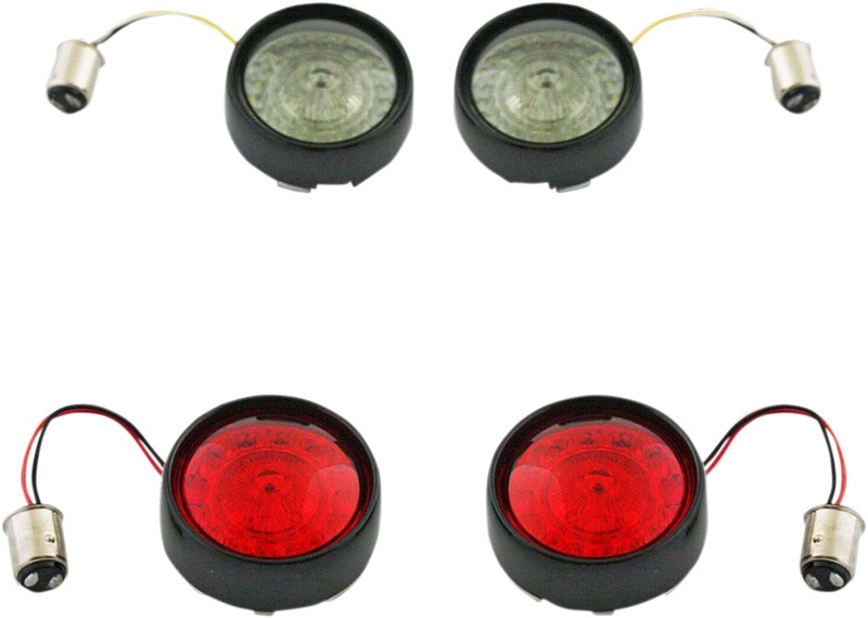 Full Bullet Turn Signal Conversion Kit - Black