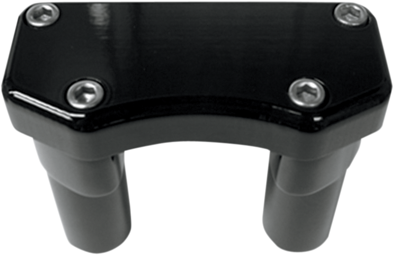 Handlebar Riser & Top Clamp Kit - 3" - Buffalo - Black