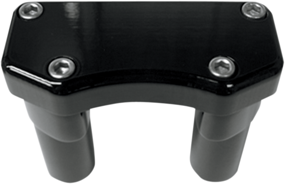 Handlebar Riser & Top Clamp Kit - 3" - Buffalo - Black