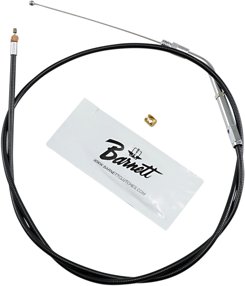 Black Vinyl Throttle Cable - +6" Size - 38" Length