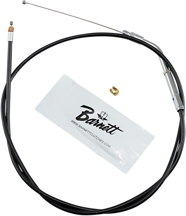 Black Vinyl Throttle Cable - +6" Size - 38" Length
