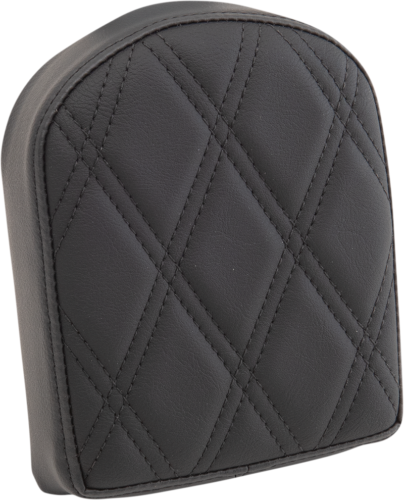 Sissy Bar Pad - Double Diamond - Black - Short