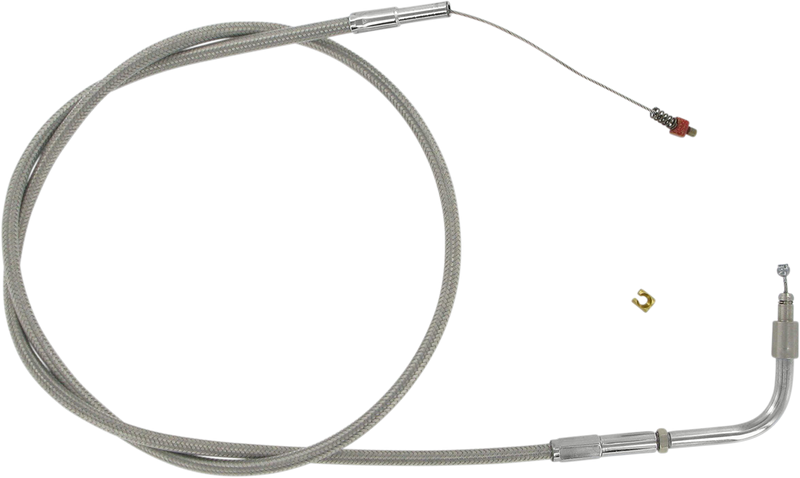 Stainless Steel Throttle Cable - +3" - '01-'15 Softail
