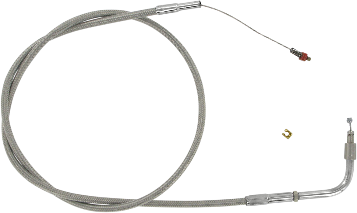 Stainless Steel Throttle Cable - +3" - '01-'15 Softail