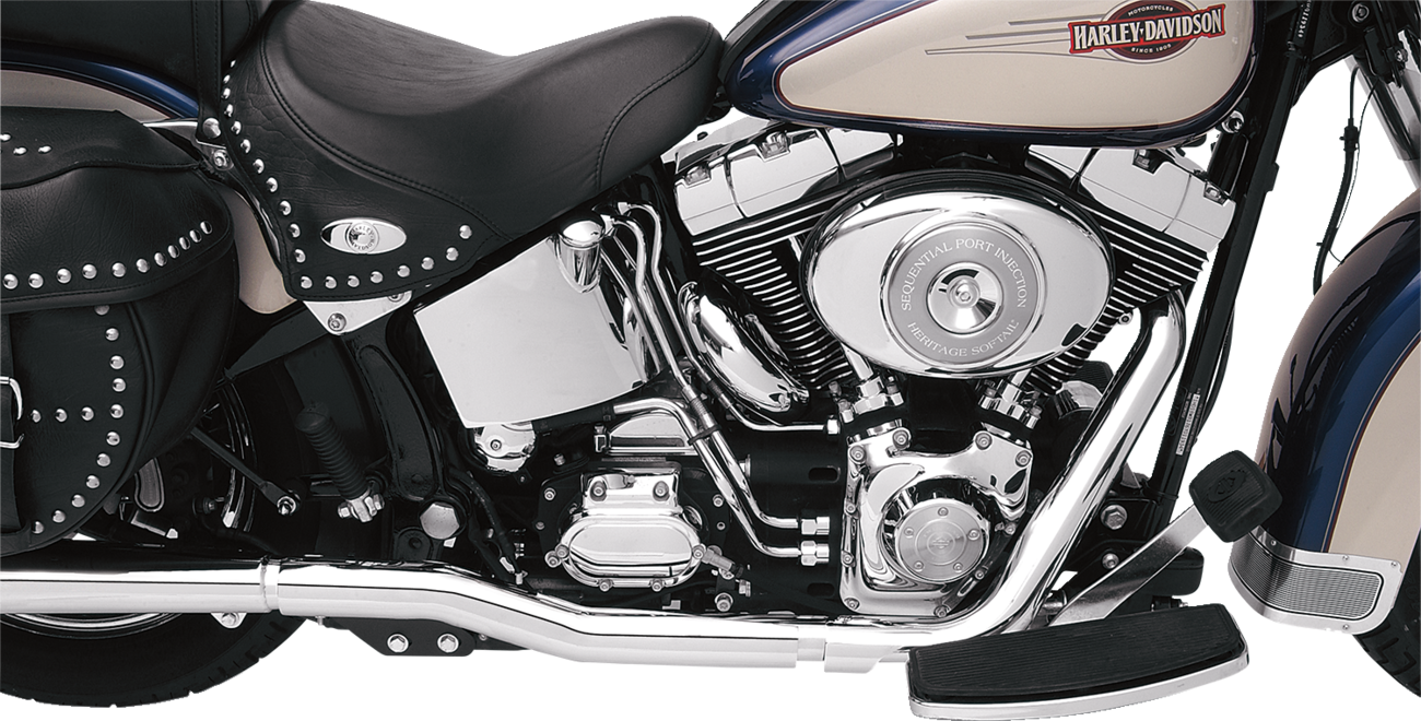 Power Curve True-Dual Crossover Header Pipes - '07-'17 Softail