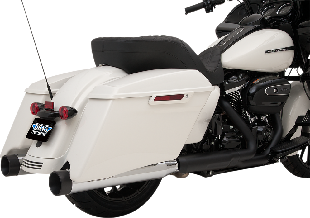 Drag Specialties 4" Slip-on mufflers chrome - M8 FL