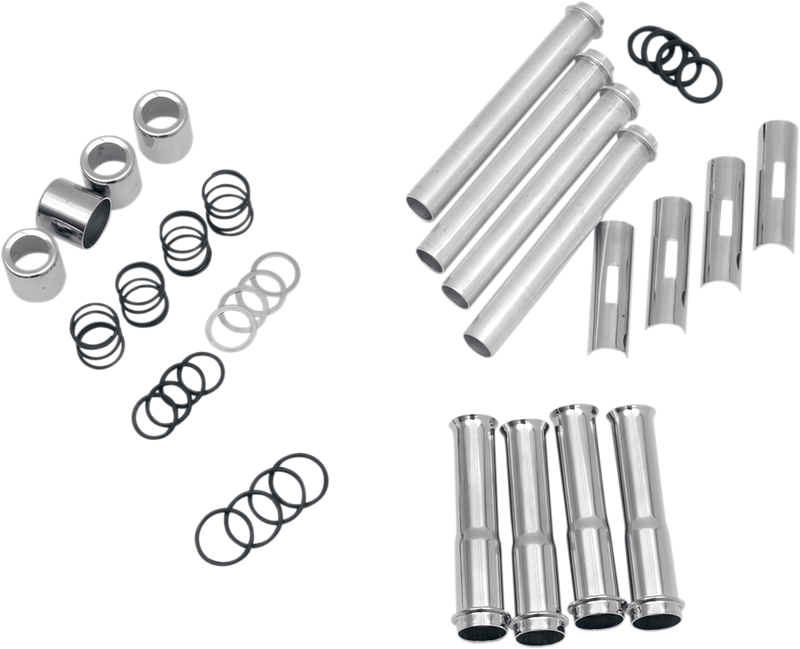 Pushrod Tube Kit - Chrome - Twin Cam