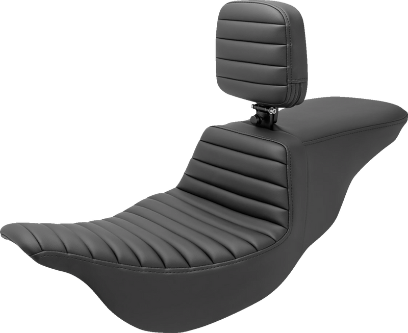 SADDLEMEN TOUR STEP UP SEAT BLACK (FULL LATTICE STITCH)