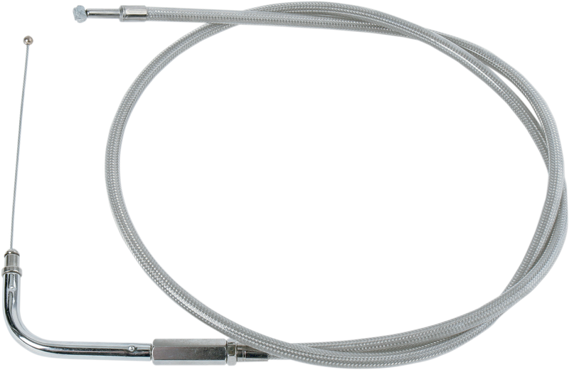 Stainless Braided Throttle Cable - 30"
