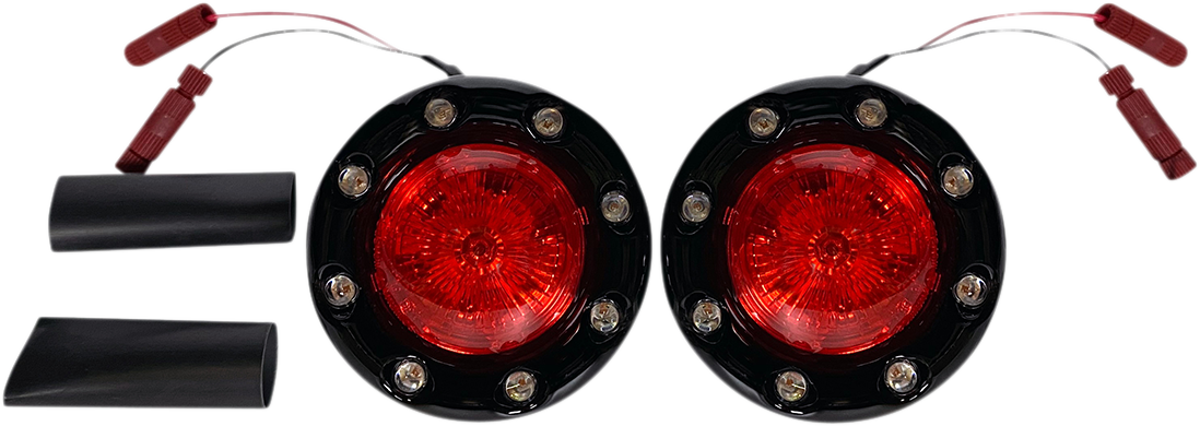 ProBEAM® Bullet Ringz™ LED Turn Signals - Chrome/Smoke