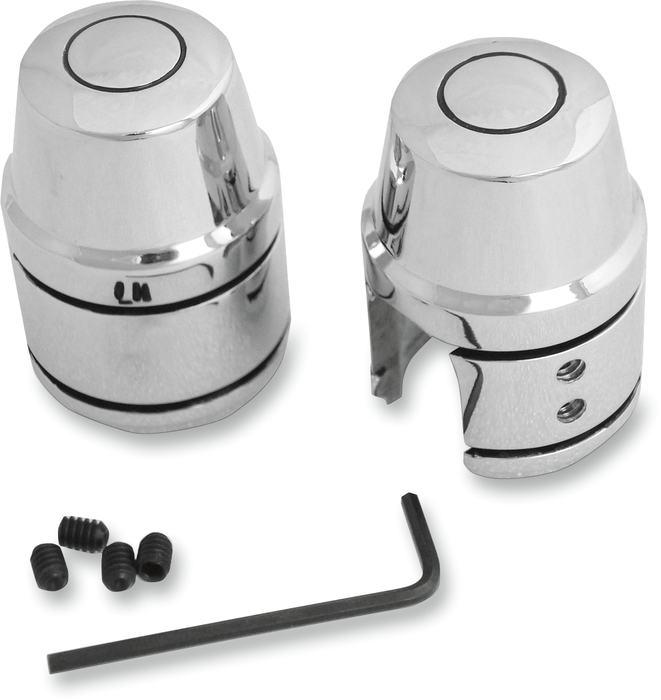 Upper Shock Bolt/Stud Cover - Chrome - '70-'86 FX/FL