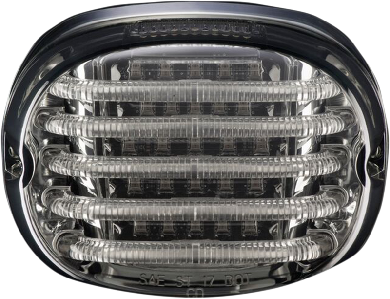 Taillight - with License Plate Illumination Window - Smoke