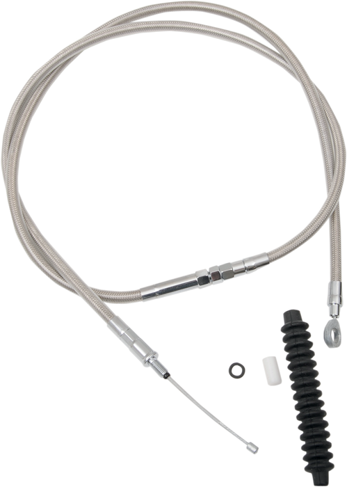 High-Efficiency Braided Stainless Steel Clutch Cable - 80"