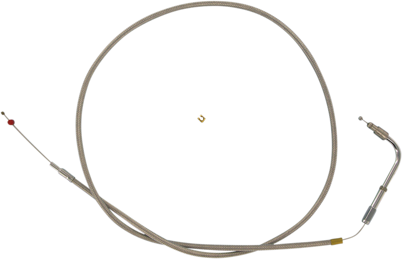Stainless Steel Throttle Cable - +6" - '96-'00 Softail