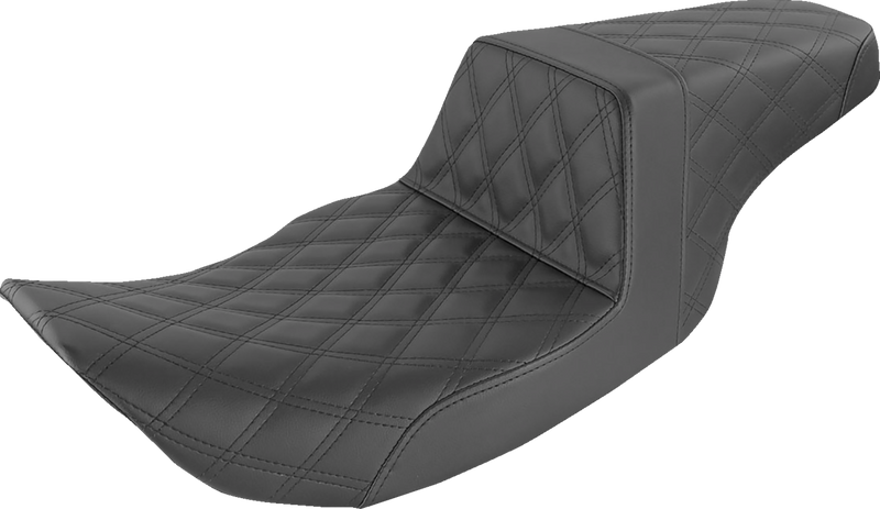 Step-Up Seat - Full Lattice Stitch - Black - FLHR/FLHX