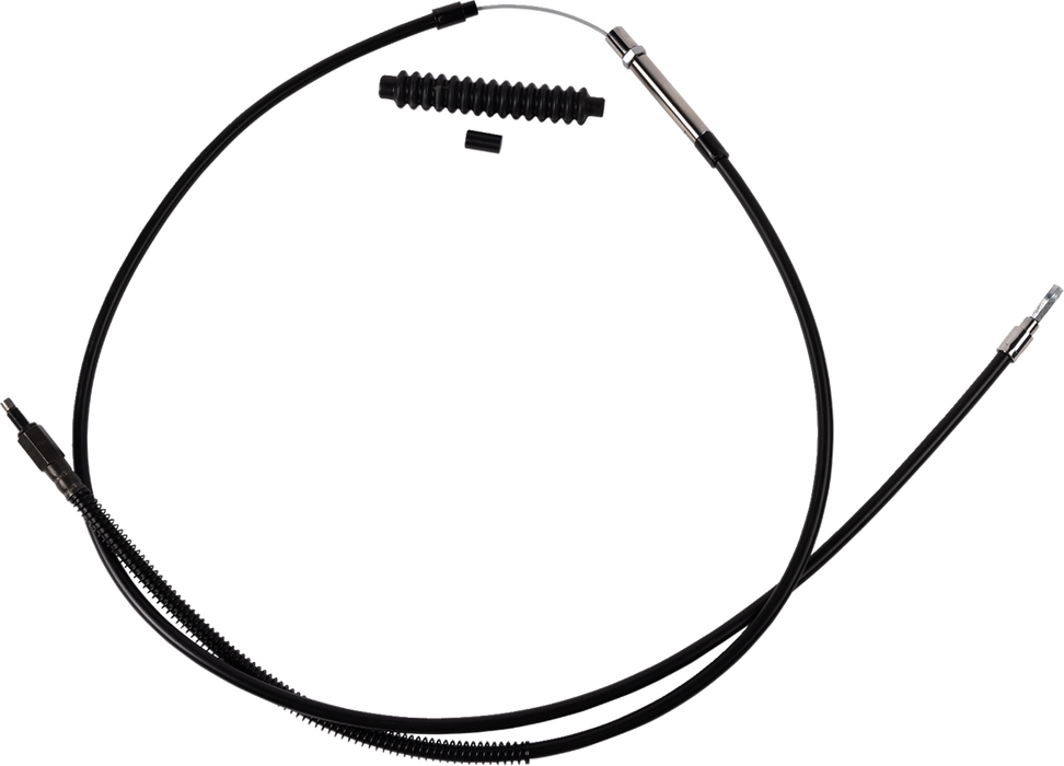 High-Efficiency Black Vinyl Clutch Cable - +8" Size