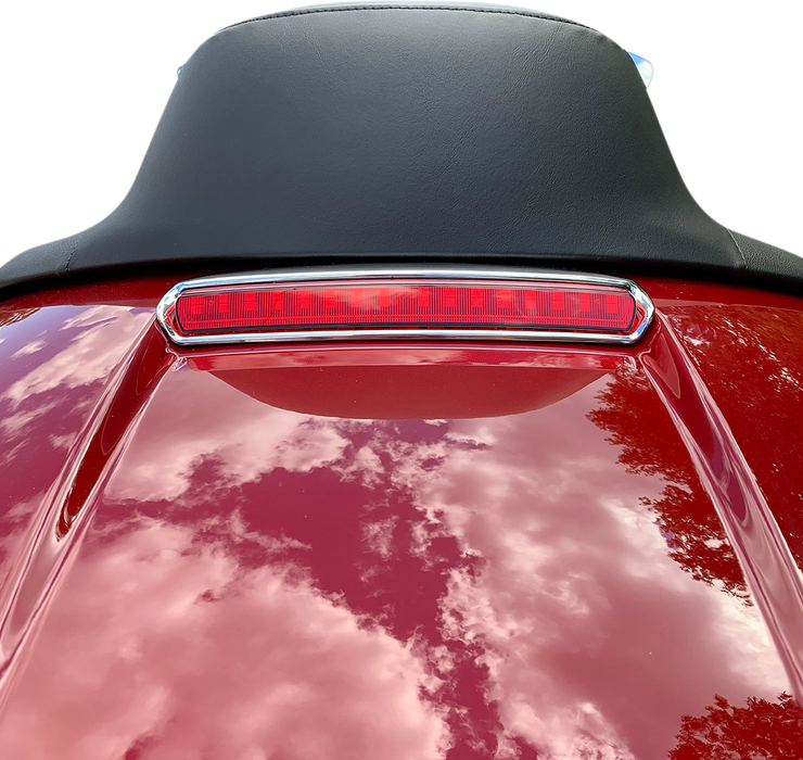 Tour Pack Lid Light - Chrome/Red