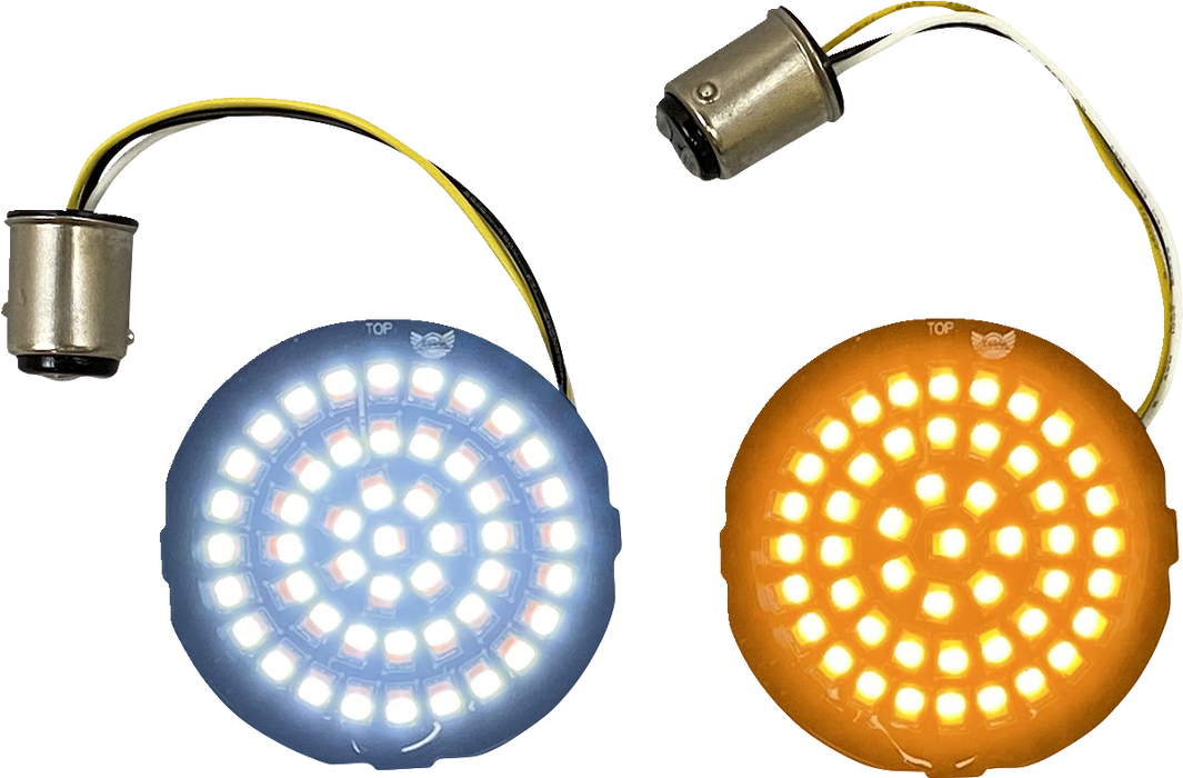 Amber/White LED Turn Signal Inserts