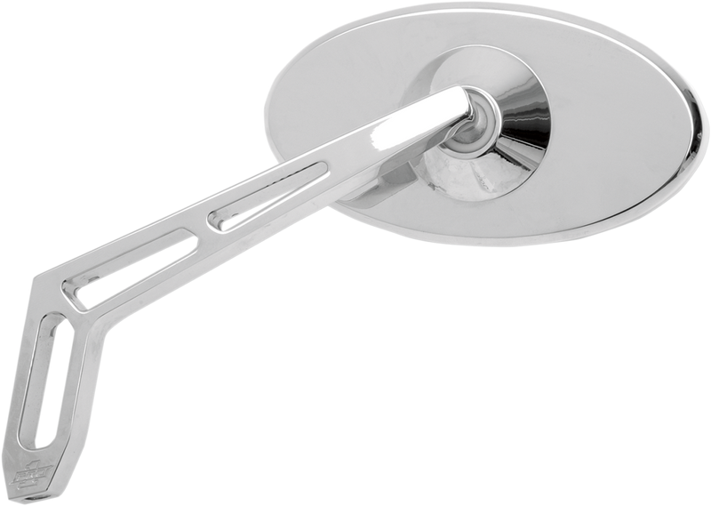 Mirror - Weekend Warrior - Side View - Cut-Out - Oval - Chrome - Left