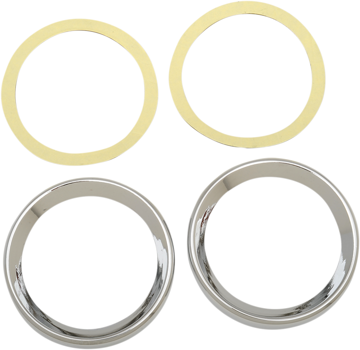 Instrument Gauge Bezel - Chrome - 3" Diameter