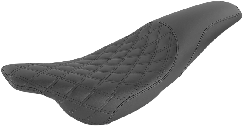 Profiler Seat - Front Lattice/Rear Smooth - Black - FLH '97-'07
