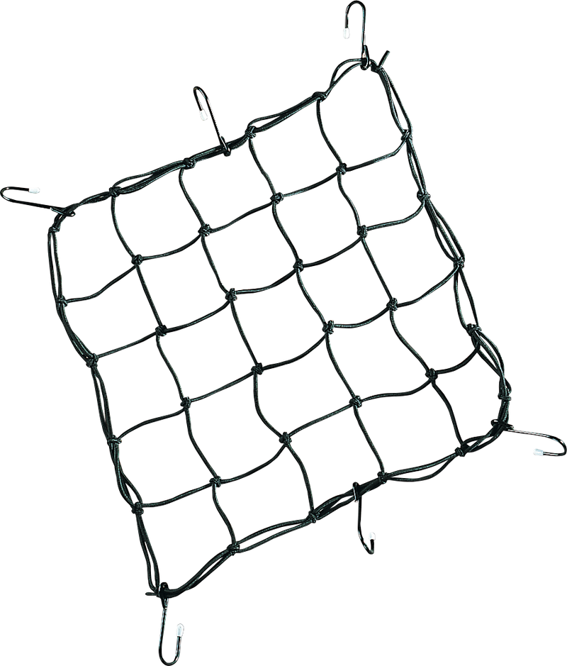 Cargo Net - 15" x 15" - 6 Hook - Black