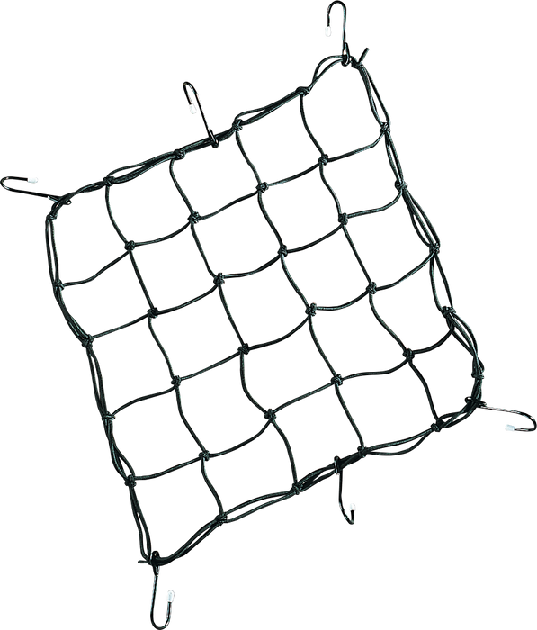 Cargo Net - 15" x 15" - 6 Hook - Black