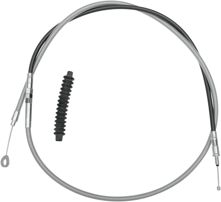 High-Efficiency Braided Stainless Steel Clutch Cable - 72-15/16"